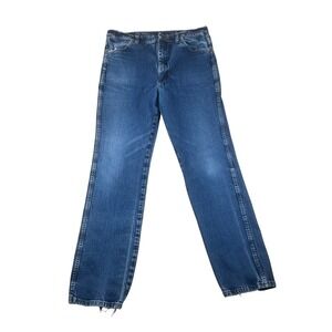 Wrangler 937STR Mens Slim Fit Straight Leg Jeans Blue Medium Wash 36x34